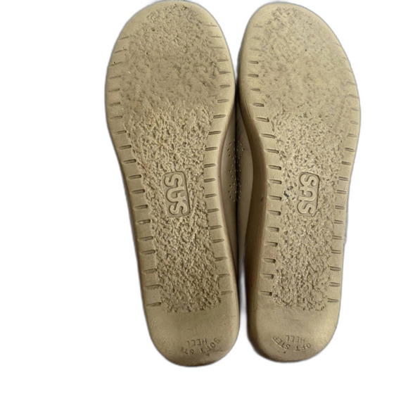 SAS Penny Loafers Tan Leather Moc Toe Tripad Comfort Preppy Women's Size 8 - Picture 6 of 8